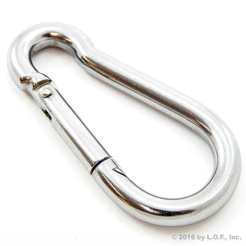 Red Hound Auto 1 Steel Spring Snap Quick Link Carabiner Hook Clip 4 Inches Length - Heavy Duty 320 Pound