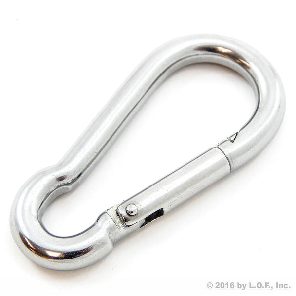 Red Hound Auto 1 Steel Spring Snap Quick Link Carabiner Hook Clip 4 Inches Length - Heavy Duty 320 Pound