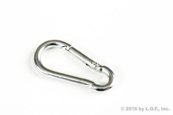 Red Hound Auto 100 Steel Spring Snap Quick Link Carabiner Hook Clips 1-5/8 Inches Length - Light Duty 80 Pound - 5/32 Inches Thick