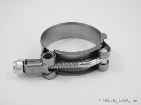 Premium 304 Stainless Steel T-Bolt Hose Clamp 1.75 Inches 45-50mm